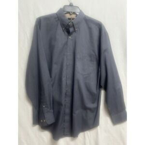 Puritan Easy Care Gray Dress Shirt Men's Size Medium